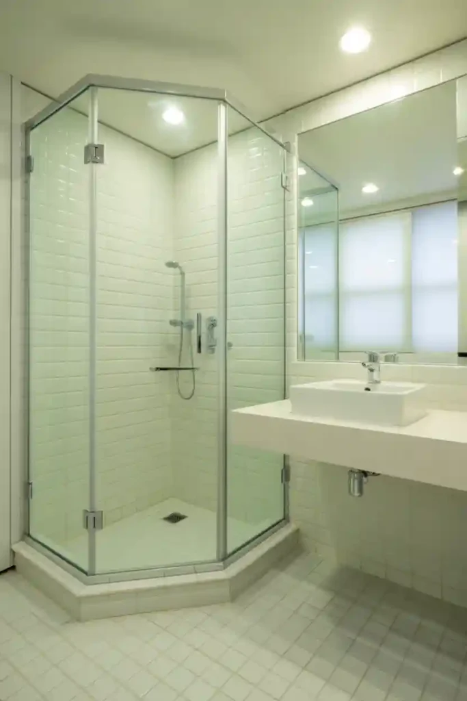 Corner Showers to Maximize Space