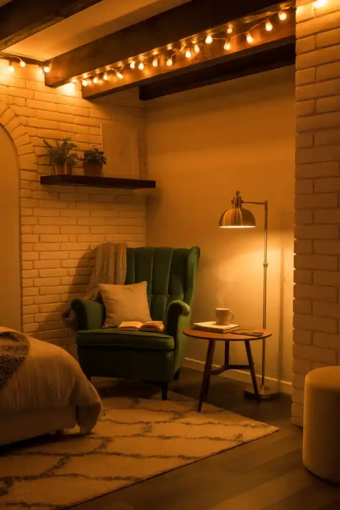 Cozy Reading Nooks in Basement Bedrooms