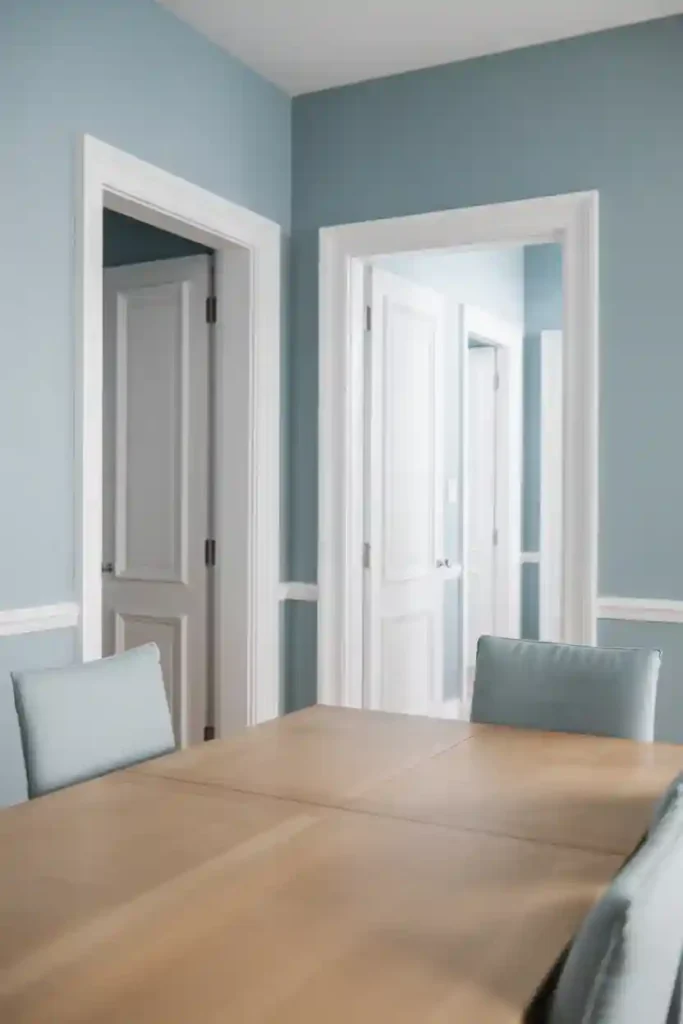 Dusty Blue and Light Gray