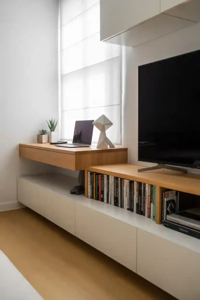 Floating Desks and Media Consoles