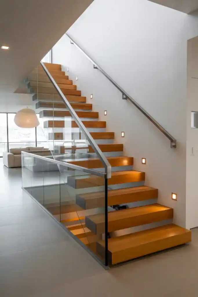  Glass or Open Railing Design