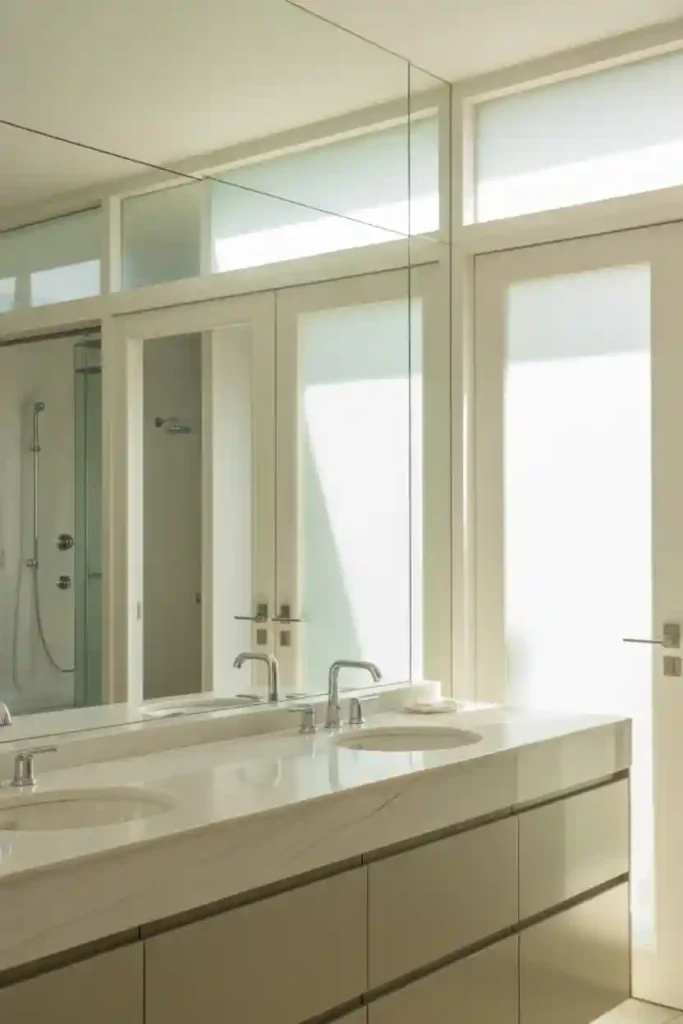 Large Mirrors to Open the Space