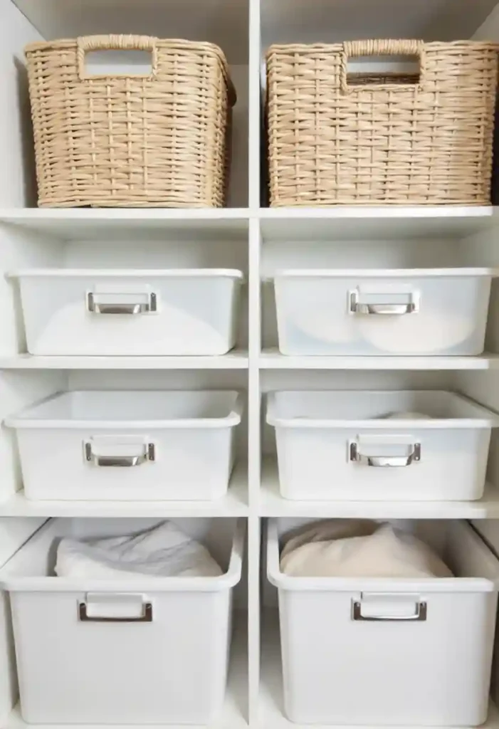 Baskets and Bins for Clutter Control