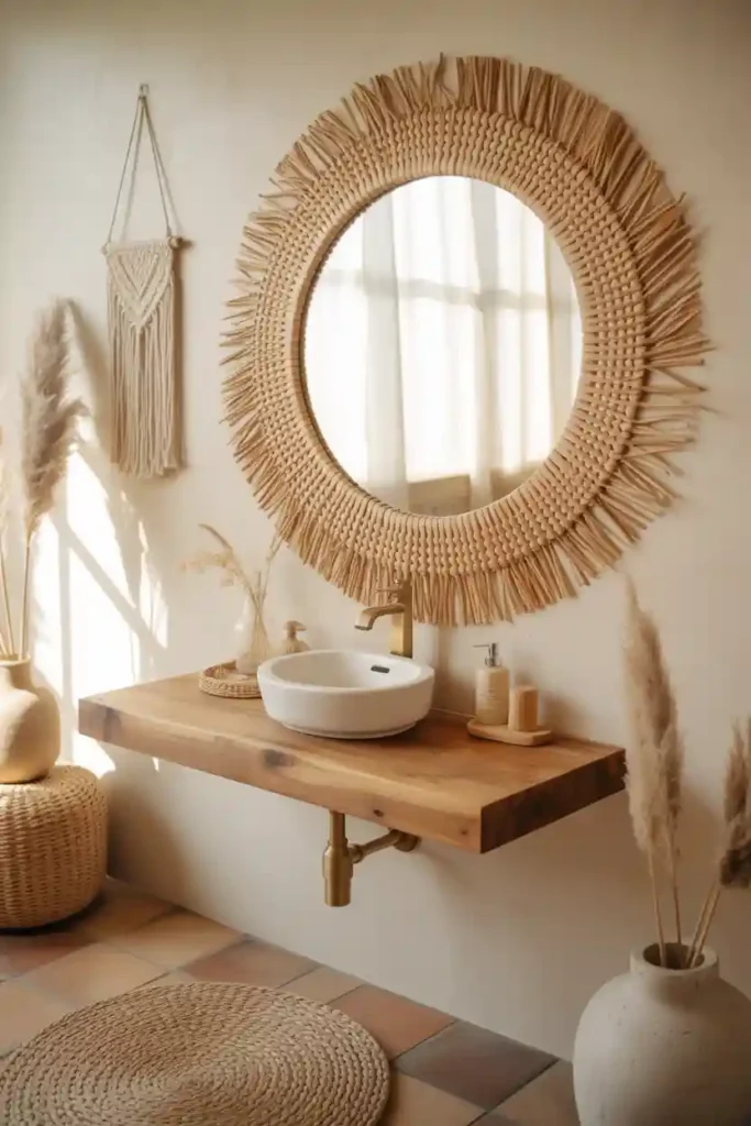 Boho Mirrors with Organic Shapes