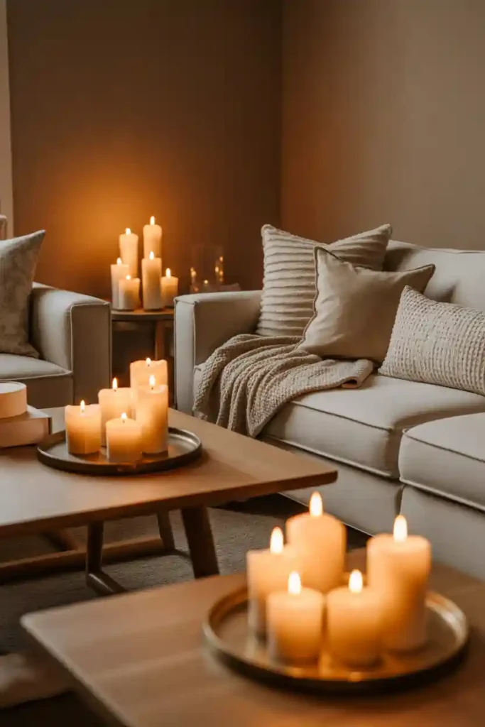 Candles for Warm Glow and Mood