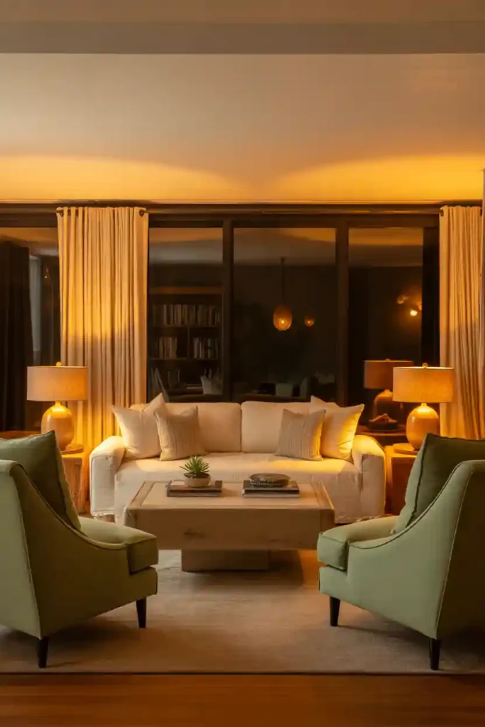 Conversation-Focused Seating Arrangement