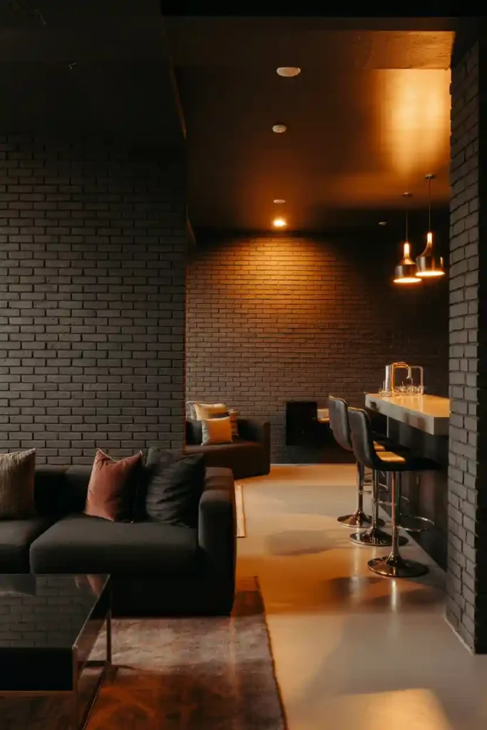 Dark Brick for a Moody, Sophisticated Look