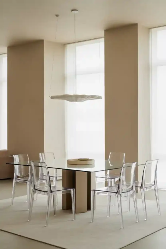 Glass or Acrylic Elements to Maintain Openness