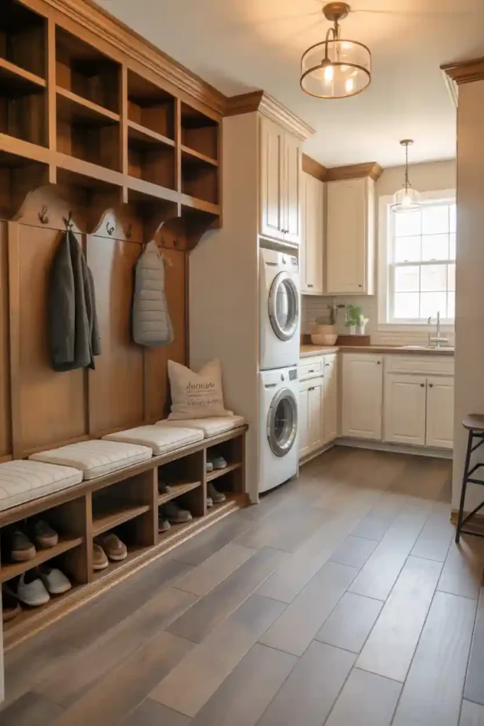 Laundry Room with Mudroom Combination