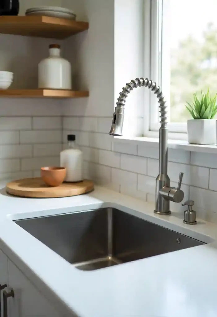 Laundry Sink with Pull-Down Faucet