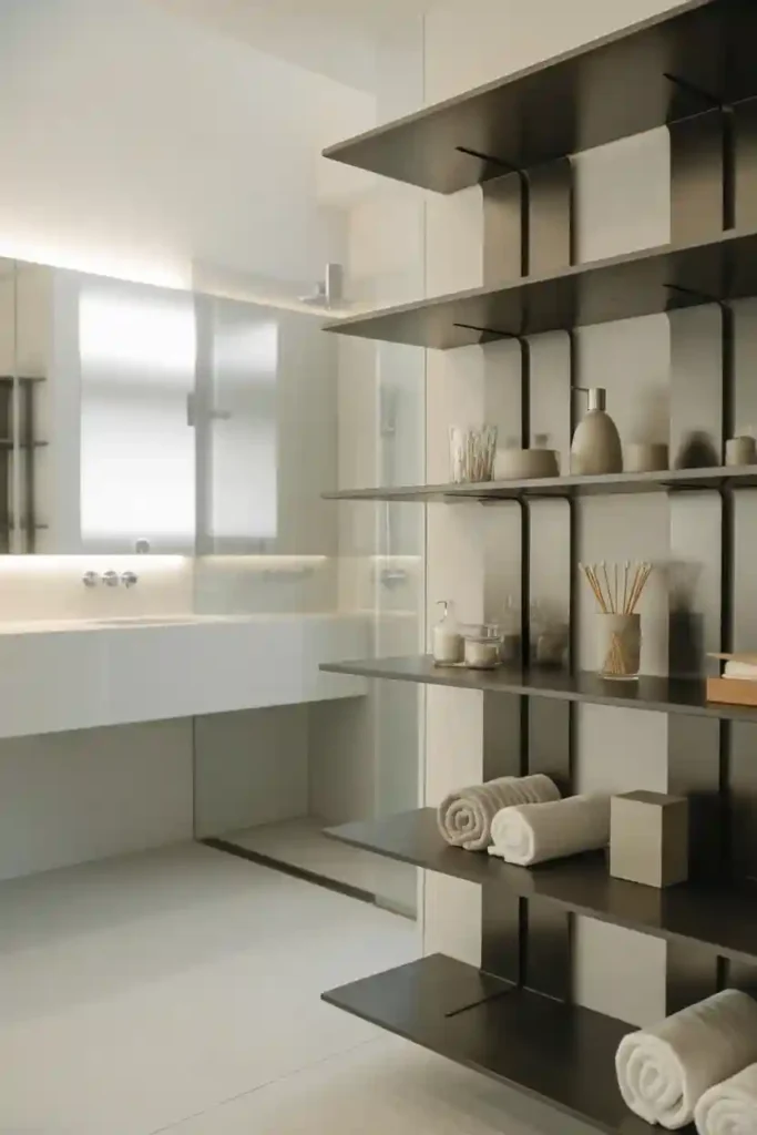 Minimalist Metal Shelving