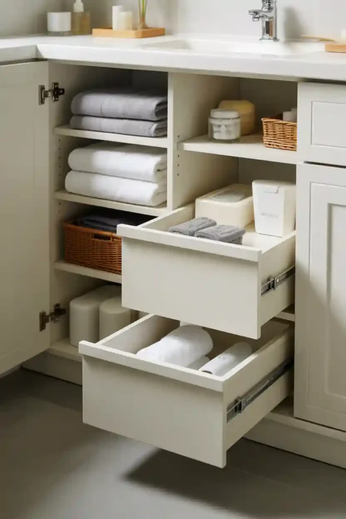 Under-Sink Towel Storage
