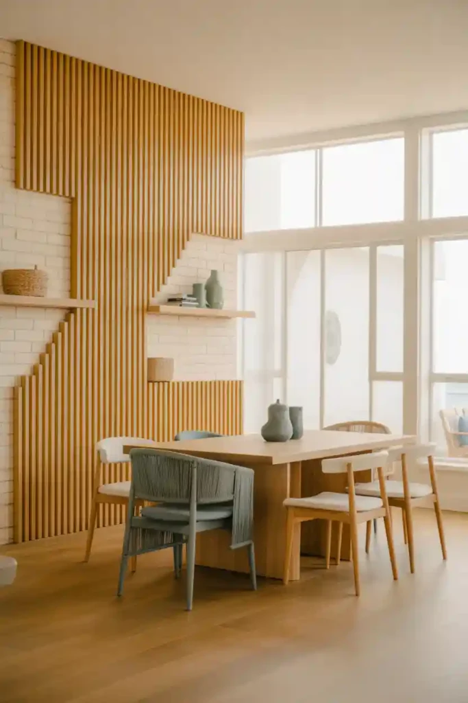 Vertical Wood Slats