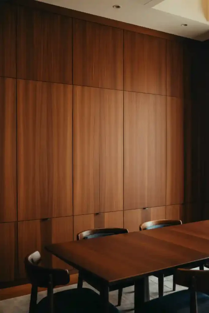 Wall Paneling with Hidden Cabinets