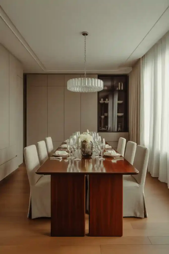 Formal Dining Table with Clean Lines