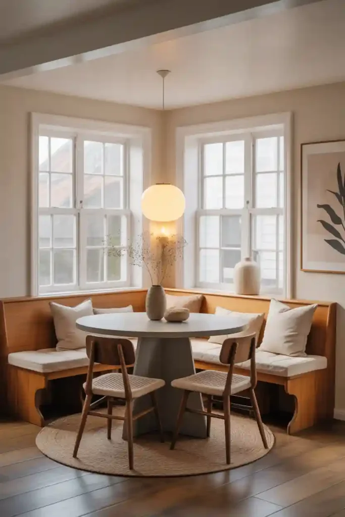 Built-In Corner Bench Nook