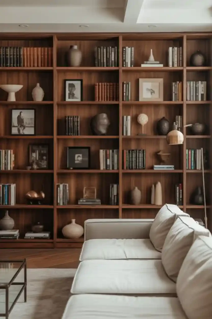 Floor-to-Ceiling Bookshelves