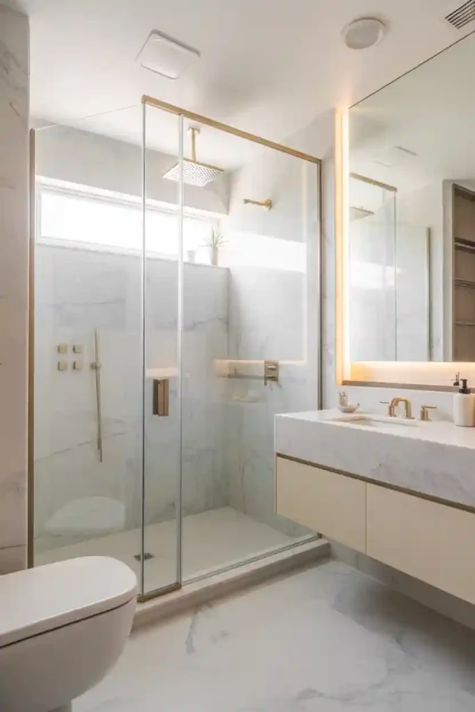 Floor-to-Ceiling Marble for Seamless Elegance