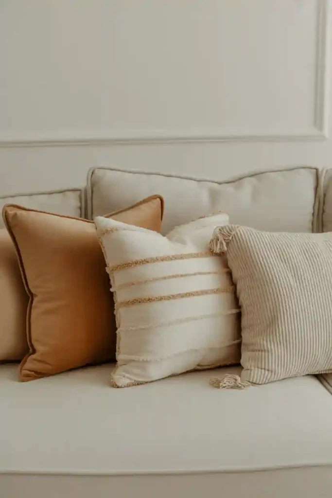 Layer Throw Pillows in Coordinated Colors