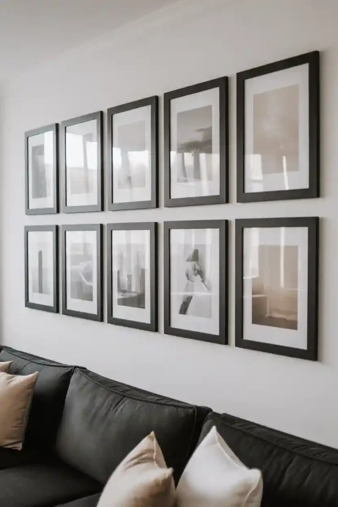 Matching Frame Gallery Wall