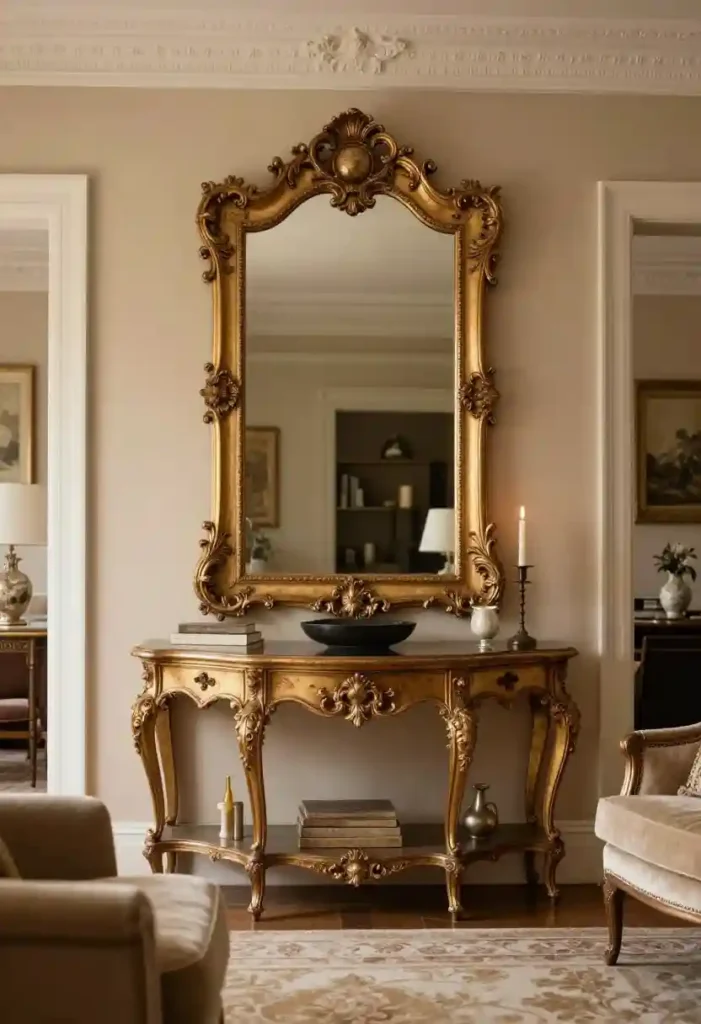 Ornate Gold Frame Mirror