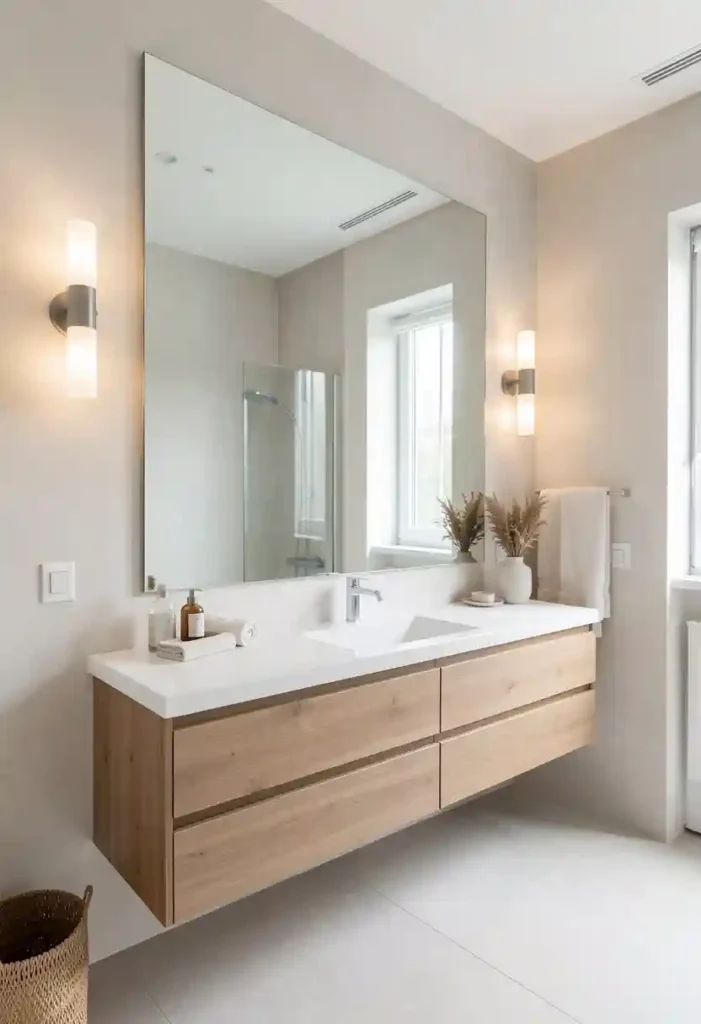 Oversized Wall-to-Wall Mirror