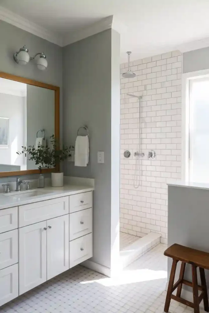 Soft Gray and White Spa Palette