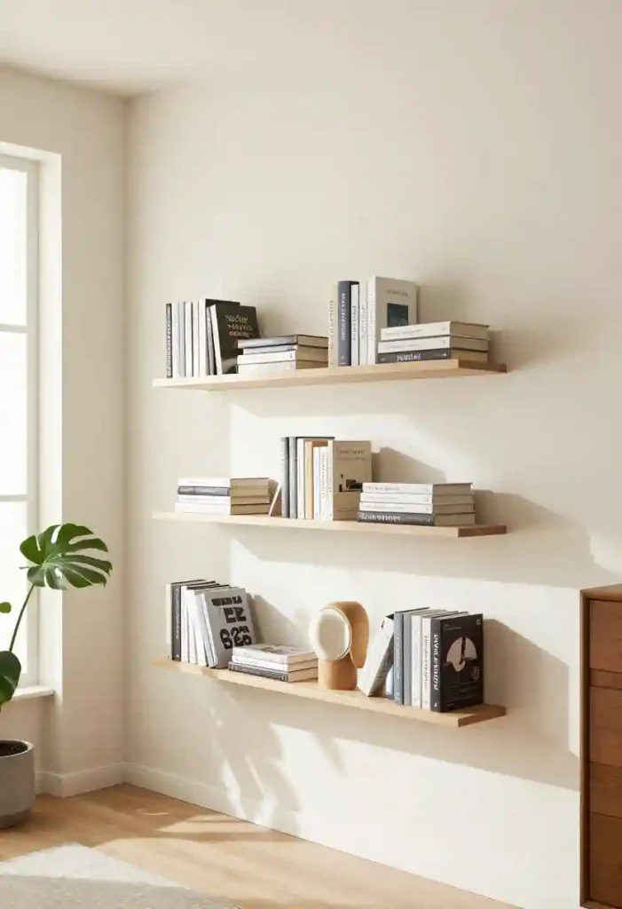 Wall-Mounted Floating Shelves