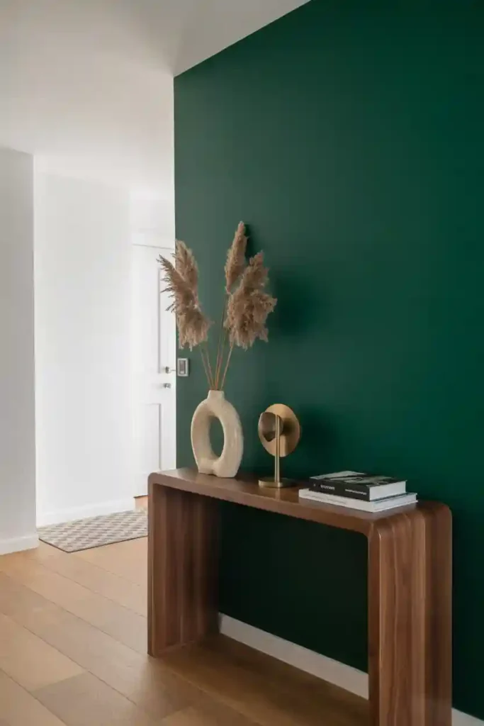 Bold Accent Wall Entryway