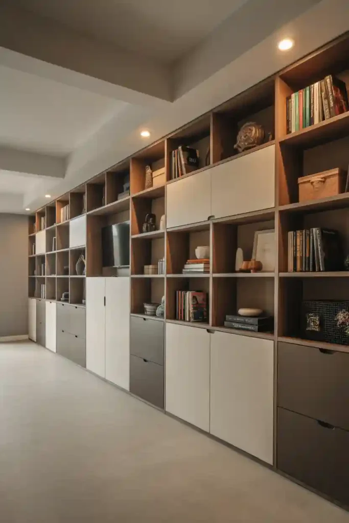 Built-In Storage Wall