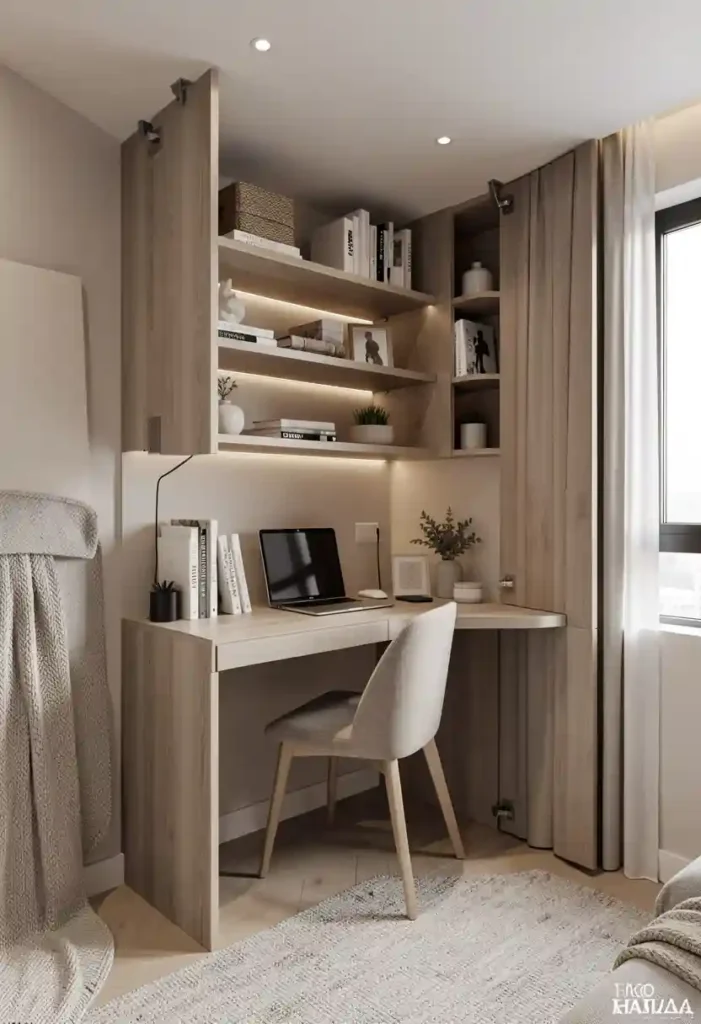 Fold-Down Furniture with Storage