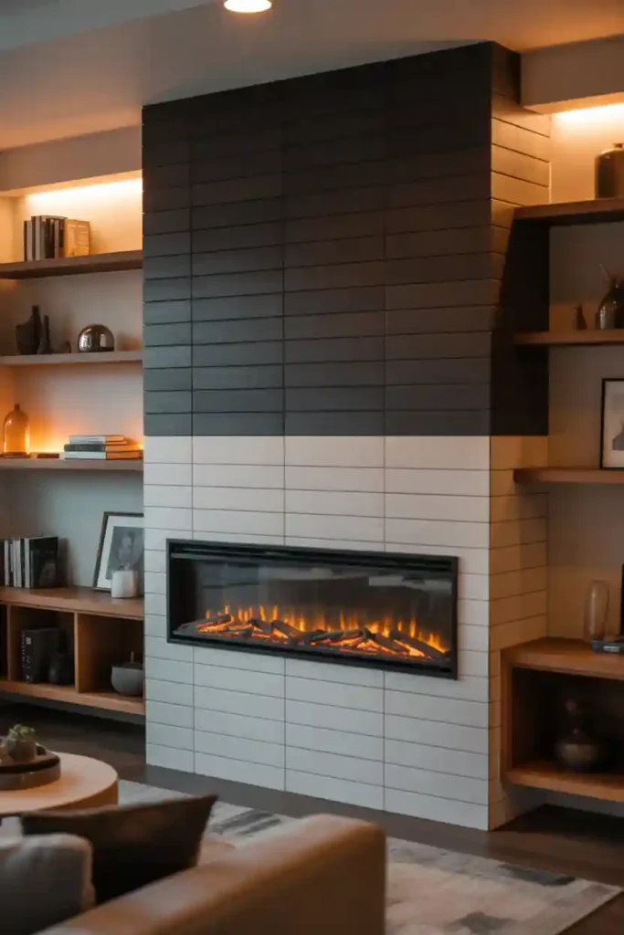 Incorporate a Sleek Fireplace Feature