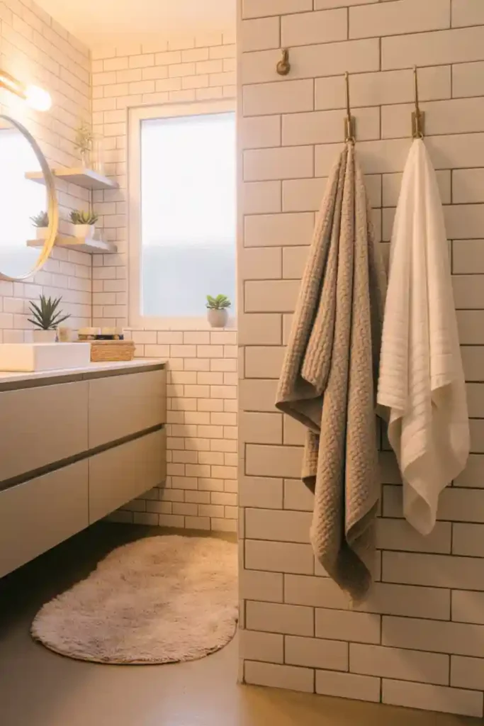  Introduce Texture Through Rugs and Towels