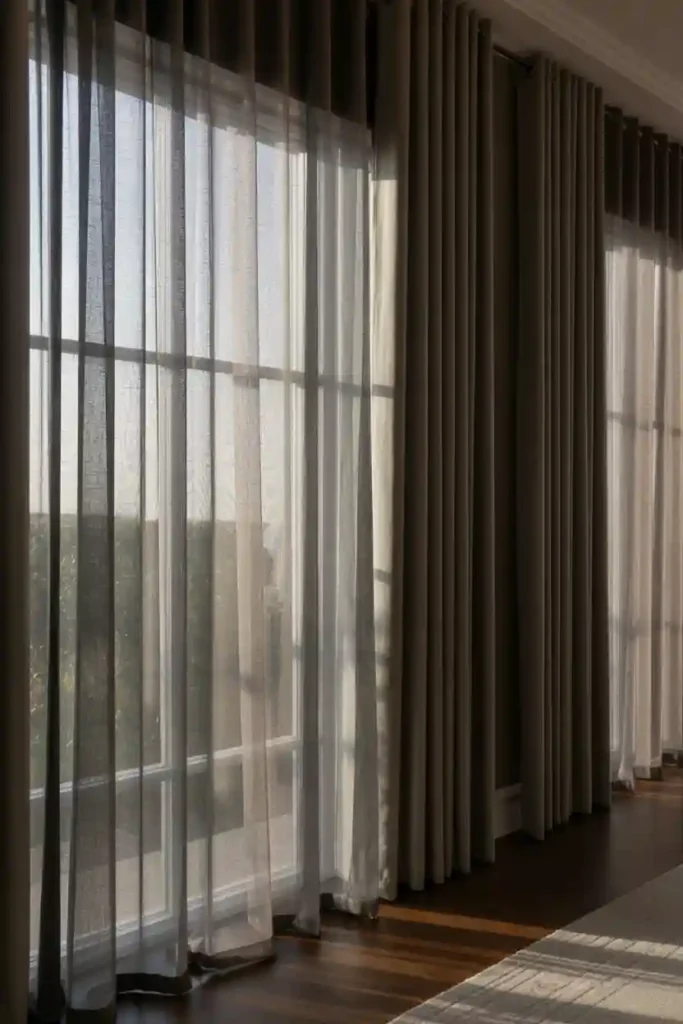  Layer Curtains with Sheers When Possible
