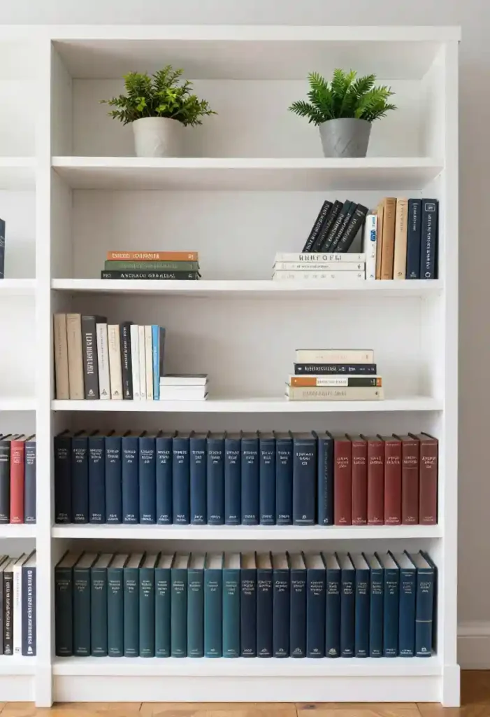 Store Heavy Books on Lower Shelves