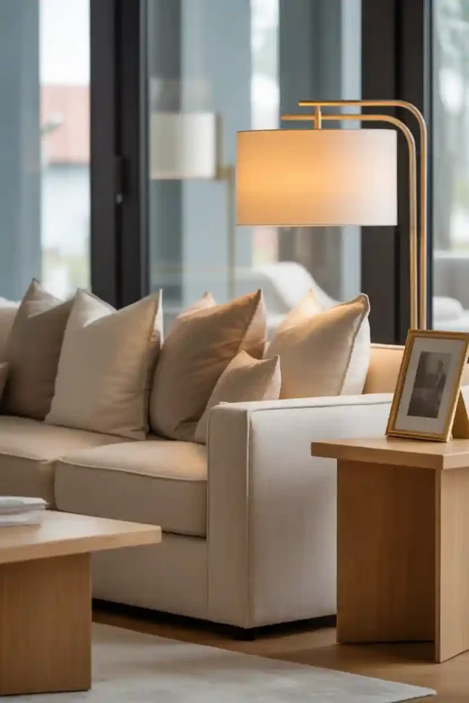 Warm Metallic Accents