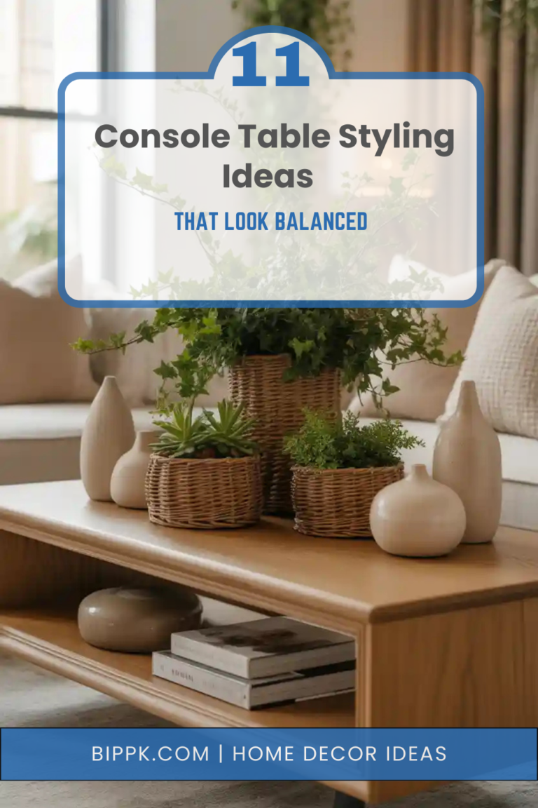 11 Console Table Styling Ideas That Look Balanced