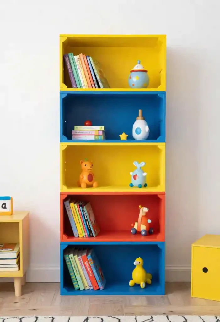 DIY Crate Bookshelves