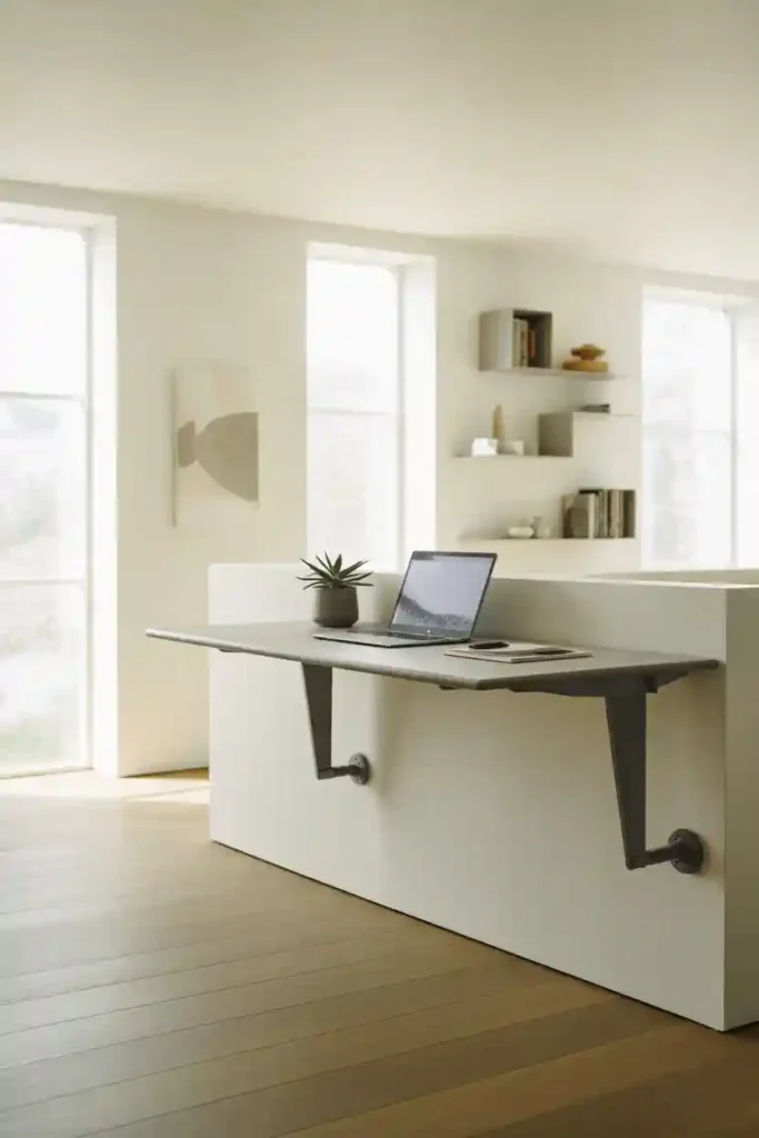 Floating Desk with Standing Option
