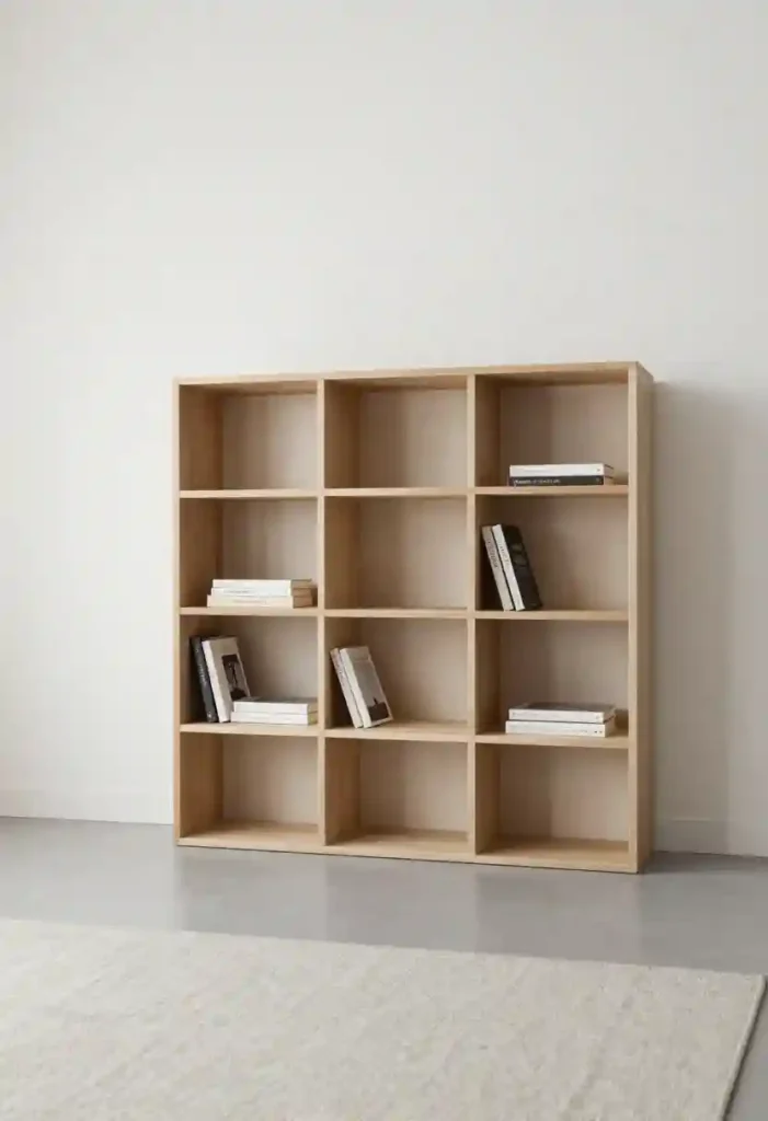 Minimalist Open Bookshelves
