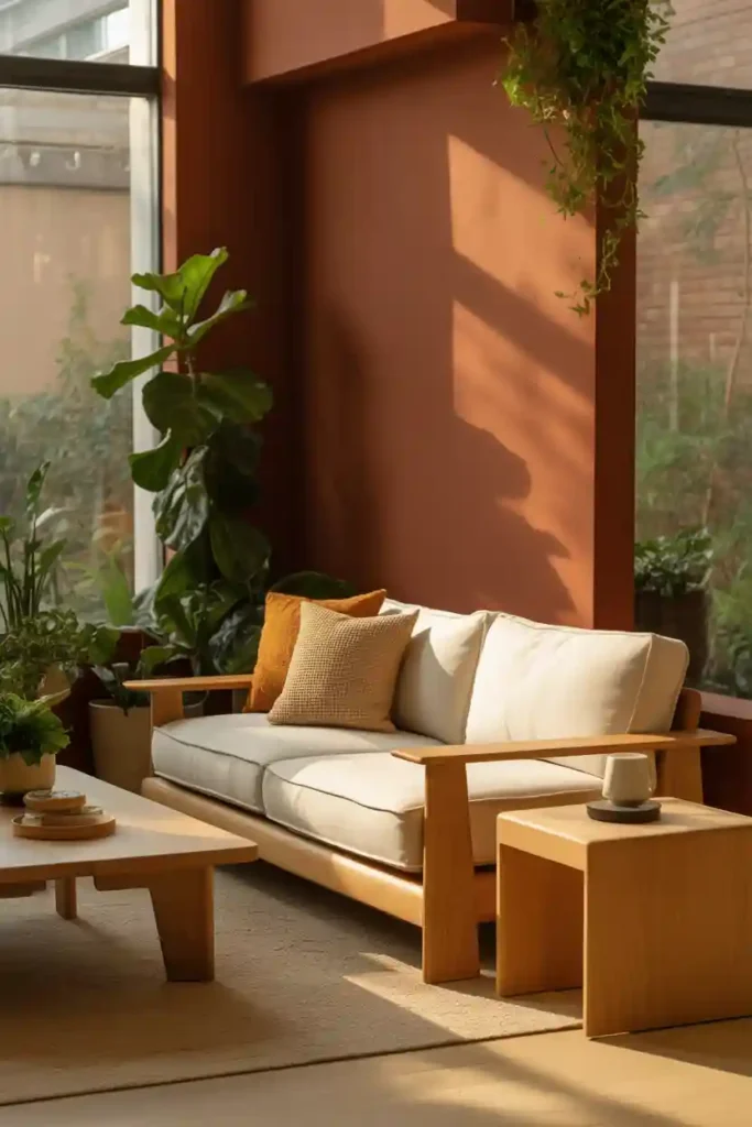 Nature-Inspired Greens or Earth Tones