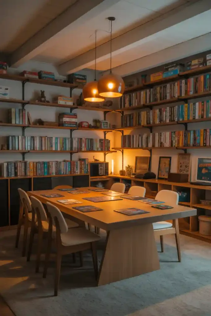 Family Basement Board Game Lounge