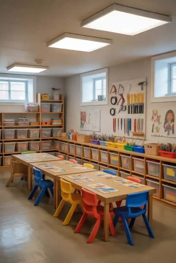 Kids Craft and DIY Basement