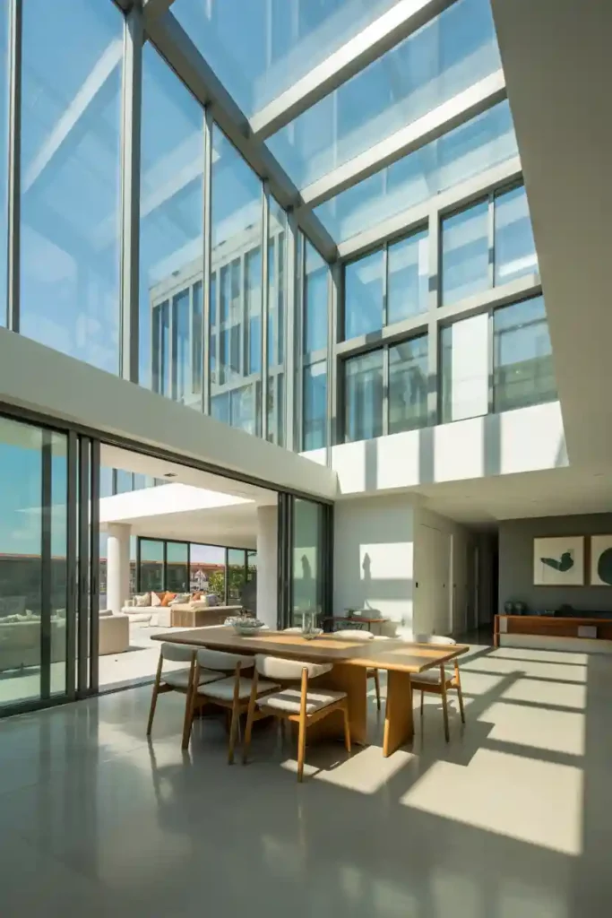 Large Windows and Natural Light
