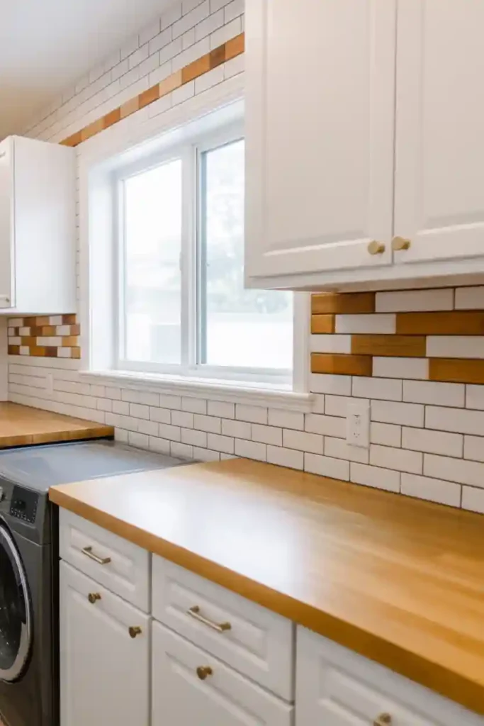 Mixed Material Backsplash