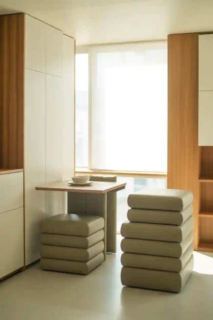  Opt for Foldable or Stackable Pieces