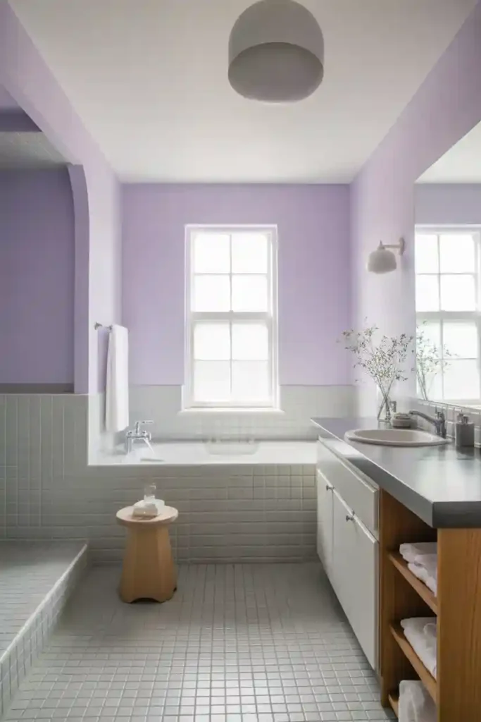 Soft Lavender and Gray for Subtle Calm