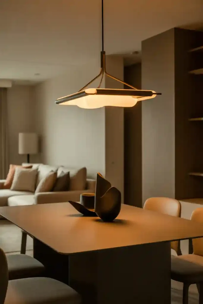 Statement Lighting Above the Table