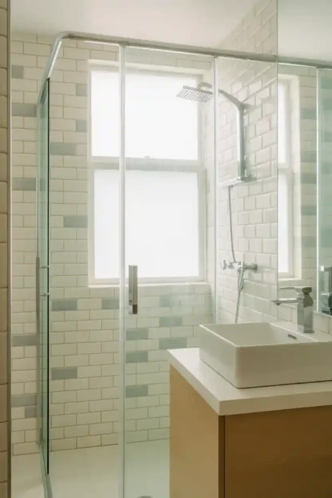  Use Glass Shower Doors Instead of Curtains