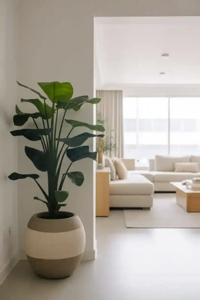 Add Greenery for a Fresh Modern Touch